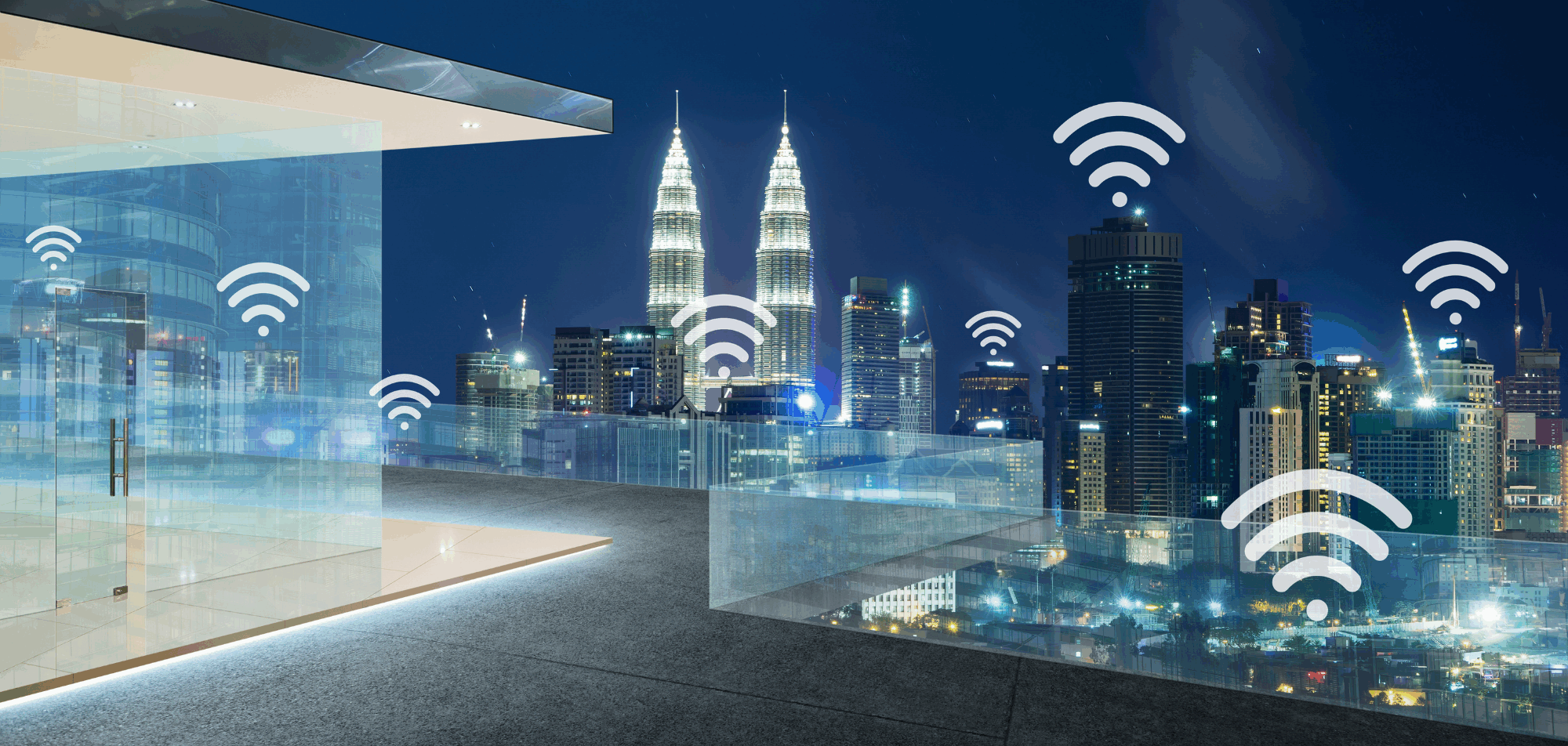 Telekommunikation Campus von WTT CampusONE – digitale Lernplattform für Informationssicherheit. Abgebildet ist ein Campus mit verschiedenen Lernangeboten, die Informationssicherheitsbeauftragten helfen, ihre Belegschaft effizient zu schulen.